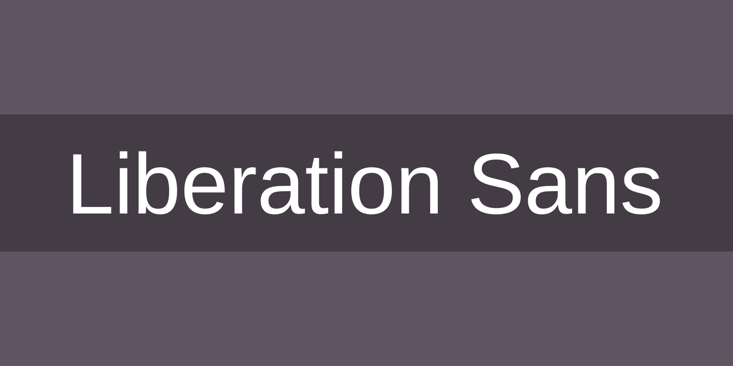 Liberation Sans Bold Italic Font preview
